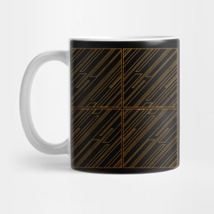 Art Deco Golden Lines Mug